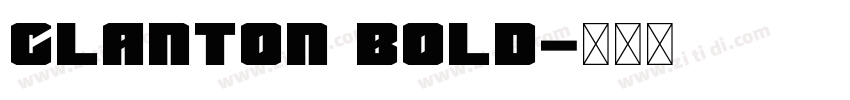 Clanton Bold字体转换